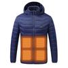Мужская Куртка-пуховик с капюшоном с интеллектуальным подогревом и четырьмя режимами постоянной температуры