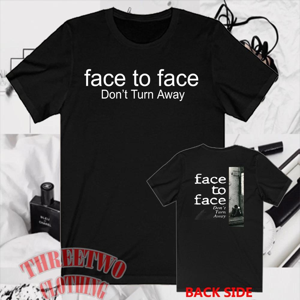 Face To Face Don't Turn Away Men's Black Size S to 5XL