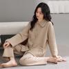 Pajamas Women'S Autumn And Winter Warm Air Cotton Interlayer Thickened Women'S Spring And Autumn Cotton Long-Sleeved Loungewear