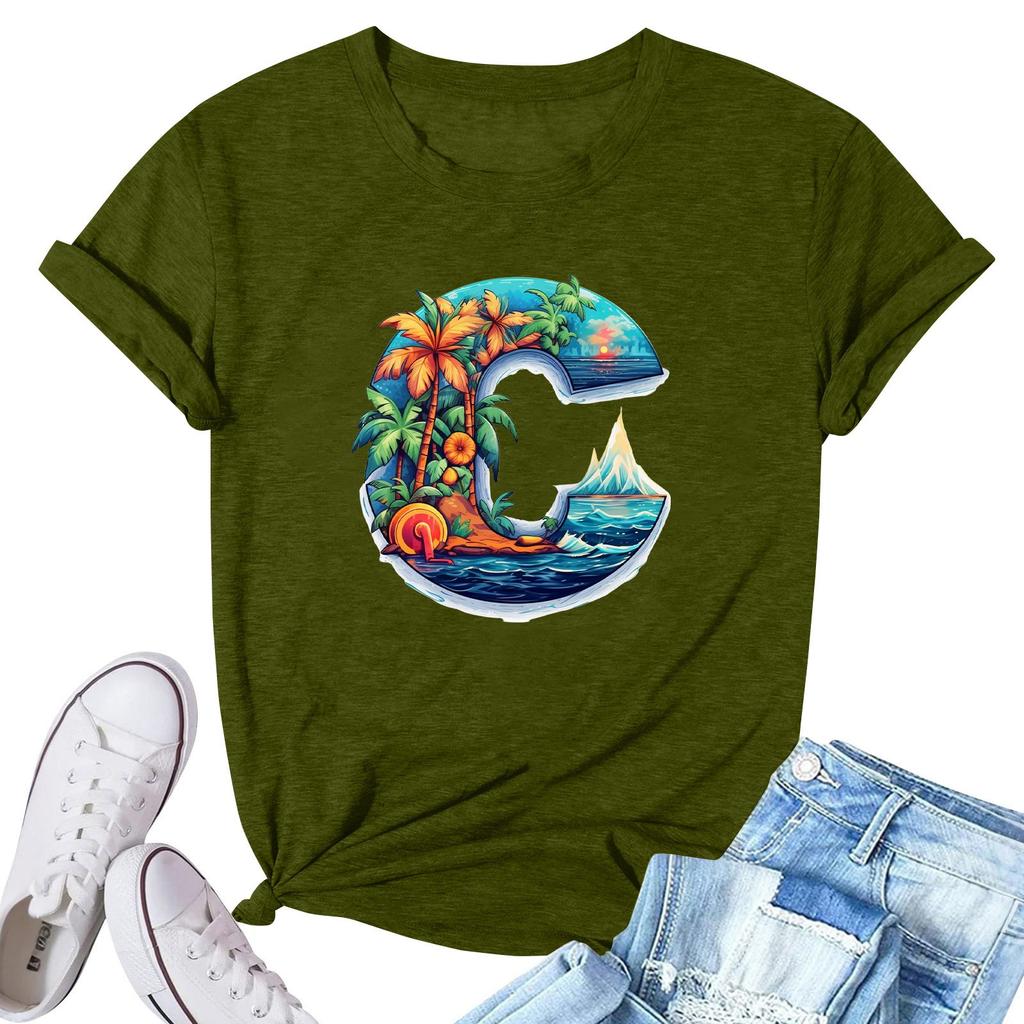 Женская модная повседневная плиссированная футболка с коротким рукавом с принтом