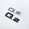 ABS Numbers Letters Q2 Q3 Q4 Q5 Q6 Q7 Q8 Emblem for Audi Q series Car Fender Trunk Rear Logo Sticker Black Silver Accessories