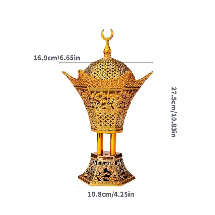 Элегантные Арабские Электрические Благовонницы Золотое Покрытие Улучшает Атмосферу Дома Высокие Температуры