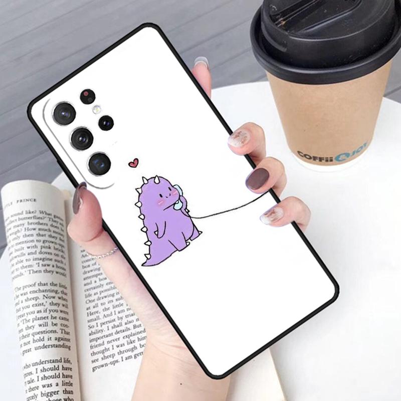 Чехол для телефона с рисунком животного и динозавра, пара, для Samsung Galaxy S24 S25 Ultra S21 S22 Ultra S10E Note 10 Plus 20 FE S23