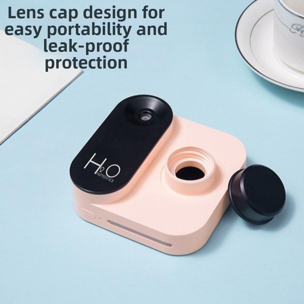 Camera Shape Water Bottle Humidifier USB Rechargeable Air Diffuser Mini Desktop Humidifier For Car