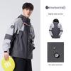Autumn/Winter Water-Repellent Windproof Color-Block Techwear Jacket