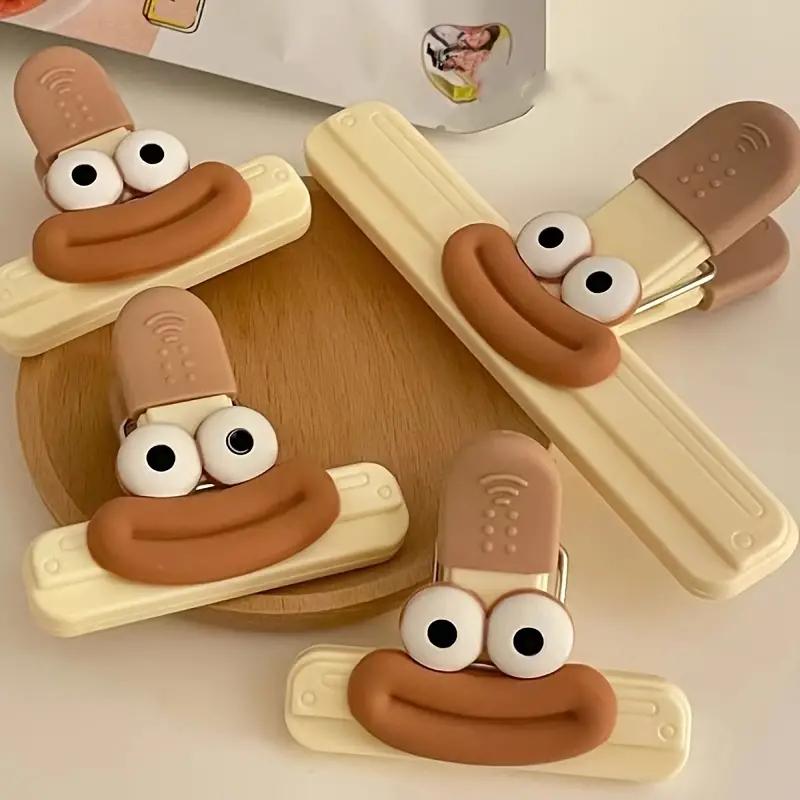 1Pcs Portable Sealing Clips for Food Bags Airtight Bag Clips Sealing Clip Strong Spring Chip Bag Clips Freshness Preserving Food Storage Clips