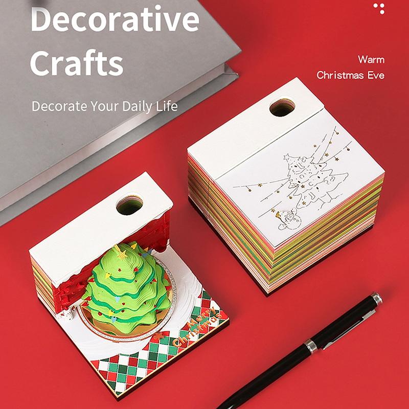2027 Innovative Desk Calendar with Tear-away 3D and LED Light for Creative Spaces