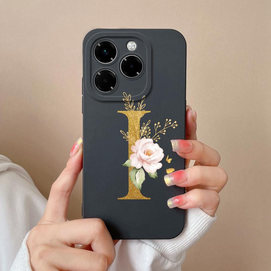 Мягкий чехол для телефона Infinix Note 40X Hot 50 Pro Plus 50i Smart 9 Чехлы с цветочным принтом и модным эстетическим узором жидкий силикон противоударный для Infinix