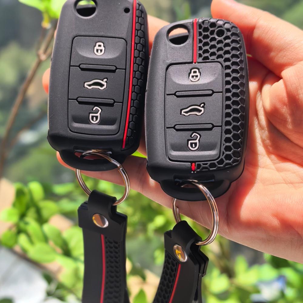 Силиконовый брелок чехол для ключа Для Volkswagen Polo Tiguan Passat B5 B6 B7 Golf 4 5 6 MK6 Jetta Lavida Skoda Octavia Seat Leon Altea