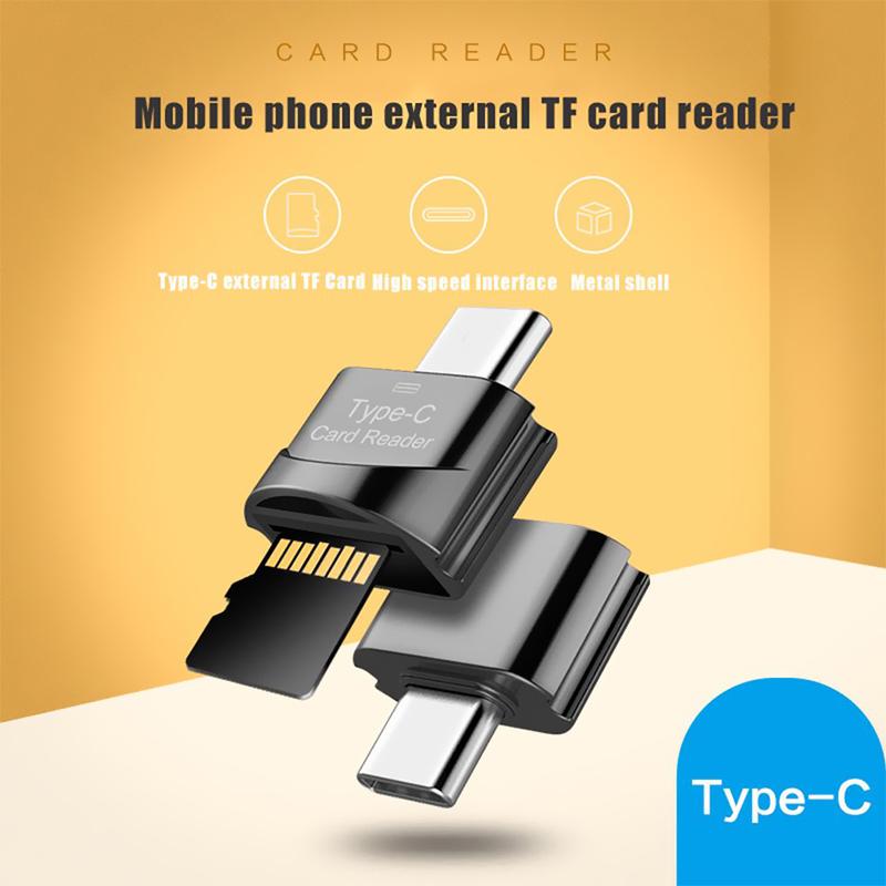 USB C To Micro SD Adapter Type C Card Reader TF Memory Card Adapter Card Reader Mini Micro Card Reader For iPhone Samsung Xiaomi
