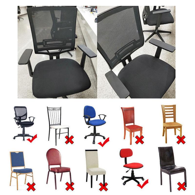 Elastic Universal Stretch Seat Slipcover Protector Removable Office Chair Cover Split
