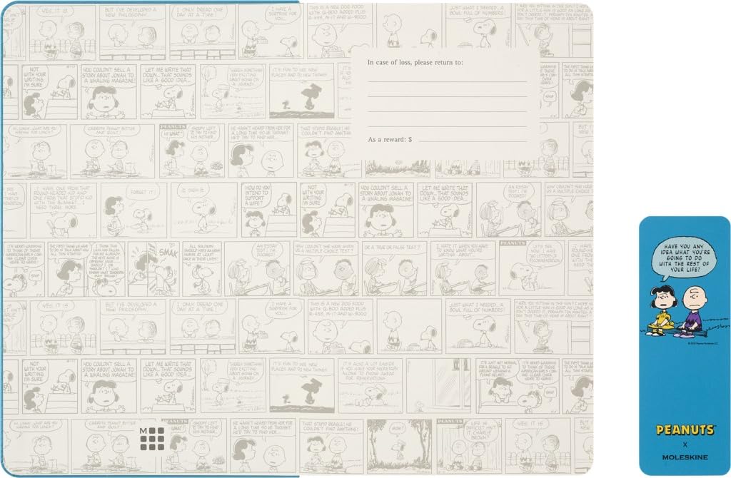 Moleskine Peanuts Чарли Люси Планировщик 2025 Начало с июля 18 месяцев Еженедельник в твердом переплете Большой размер x Желтый DHPE18WN3Y26 & (13см 21см)