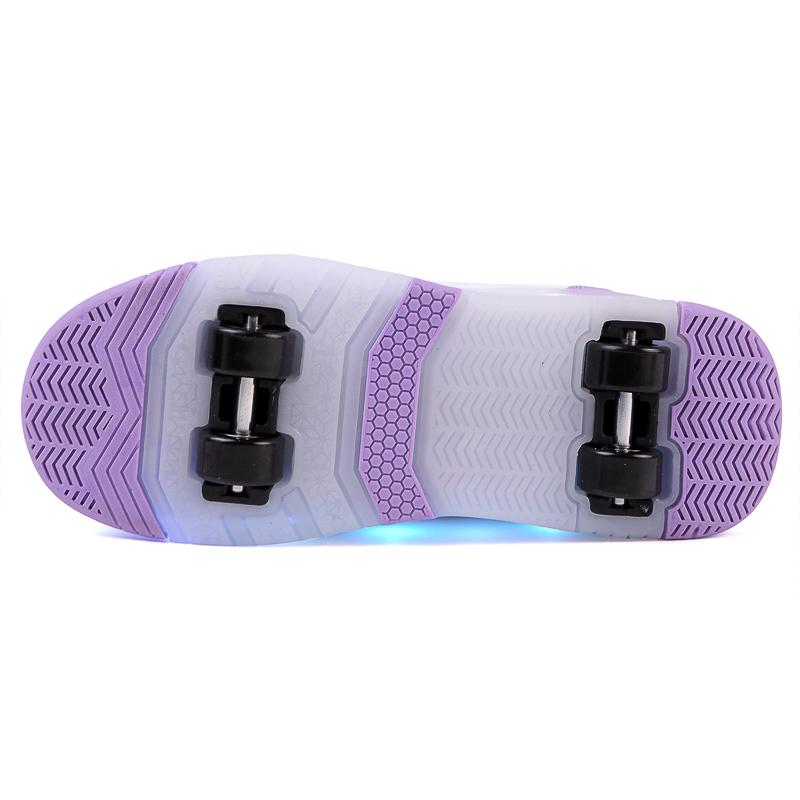 Детские вращающиеся кроссовки с кнопками, быстрые четырехколесные кроссовки с колесами, спортивная обувь со светодиодной подсветкой и зарядкой через USB, спортивная обувь для девочек, роликовые коньки