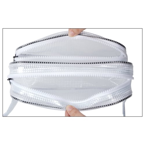 NOTAG Transparent Waist Bag, Engineer Bag, PVC Pouch, Clean Bag, Anti-Static, Waterproof, Durable, Wide Gusset, Tool Bag, Clean Room, See-Through, Wor