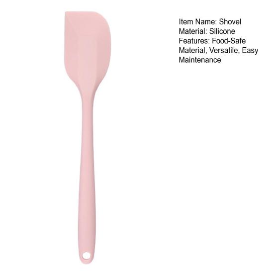 Силиконовая лопатка для крема, антипригарный скребок для сковороды, термостойкий кухонный инструмент для выпечки, лопатка для торта своими руками для выпечки, переворачивания и жарки