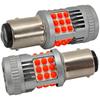 2 Pcs P21/5W LED Bulb BAY15D 12-24V Error-free 2200lm Red