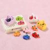 Multi-color Resin Shoe Buckle and Hairpin Set: Handmade Cartoon Fruit and Food Decorations