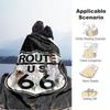 1PC Highway 66 pattern blanket, all season lightweight home office outdoor nap multifunctional blanket