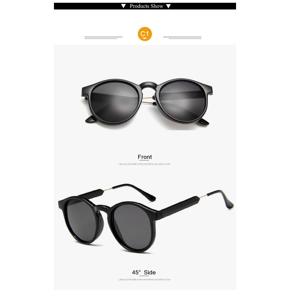 Круглые солнцезащитные очки в стиле ретро для женщин и мужчин, брендовый дизайн, прозрачные женские солнцезащитные очки