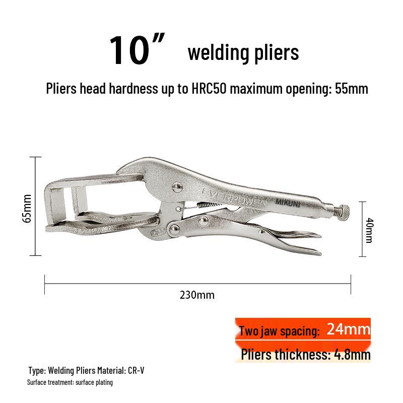 Многофункциональные складные клещи-зажимы C-типа с плоскими, круглыми и игольчатыми губками, автоматический быстрозажимной зажим.