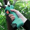 Electric Cordless Pruner Lithium-ion Pruning Shear Efficient Electric Scissors Bonsai Tree Branches Garden Tools Green / Red