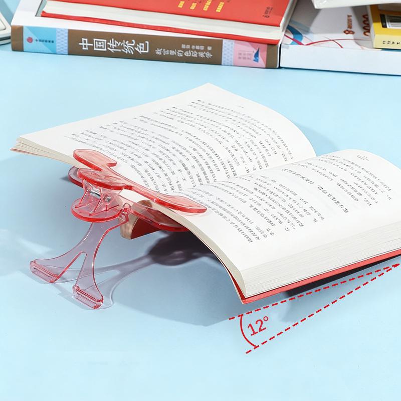 2/3 шт. Прозрачный пластиковый зажим для книги с подставкой, закладка для файла, канцелярские принадлежности, помощник для чтения, фиксированный зажим для книги, школьные принадлежности