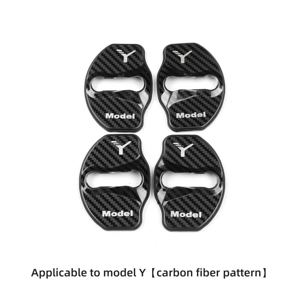 LUCKEASY подходит для Tesla Model Y, автомобильный дверной замок, защитная крышка, автомобильный дверной замок, антикоррозийное украшение