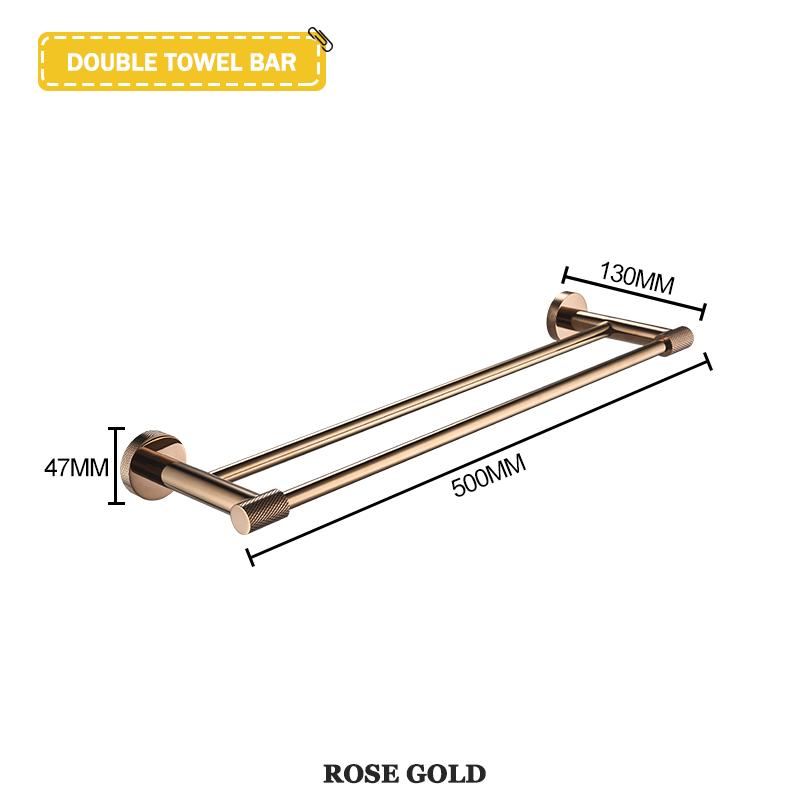 Настенная вешалка для полотенец из нержавеющей стали цвета розового золота, держатель для туалетной бумаги, вешалка для полотенец, крючок для халата, подстаканник, аксессуары для ванной комнаты