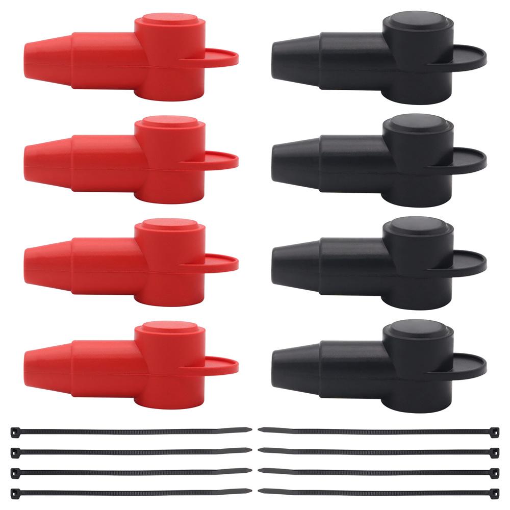 8 шт. Силиконовые клеммные крышки Крышка клеммы аккумулятора Защита клеммы шпильки аккумулятора