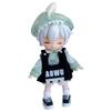 Obitsu 11 OB11 Size Outfit Set for 11cm Obitsu Doll Dinosaur Cute Vest and 2 Set Body, Pattern, Hat, Colors, 4-Piece (Green)