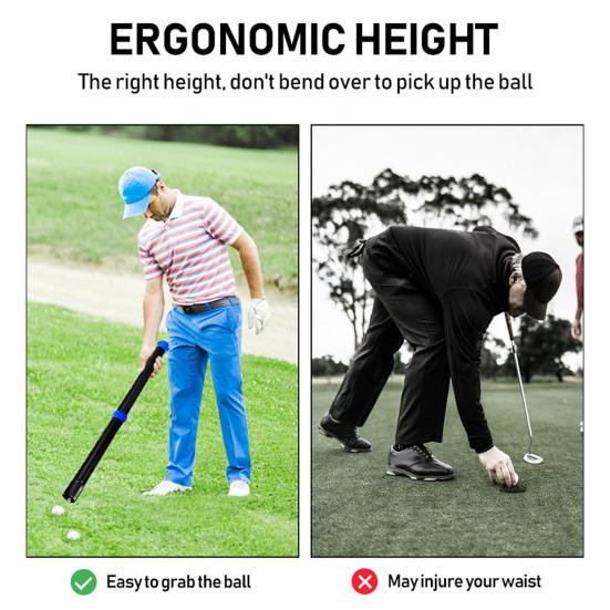 Detachable Golf Ball Picker Aluminium Alloy Golf Ball Retriever Shag Tube Ball Shagger