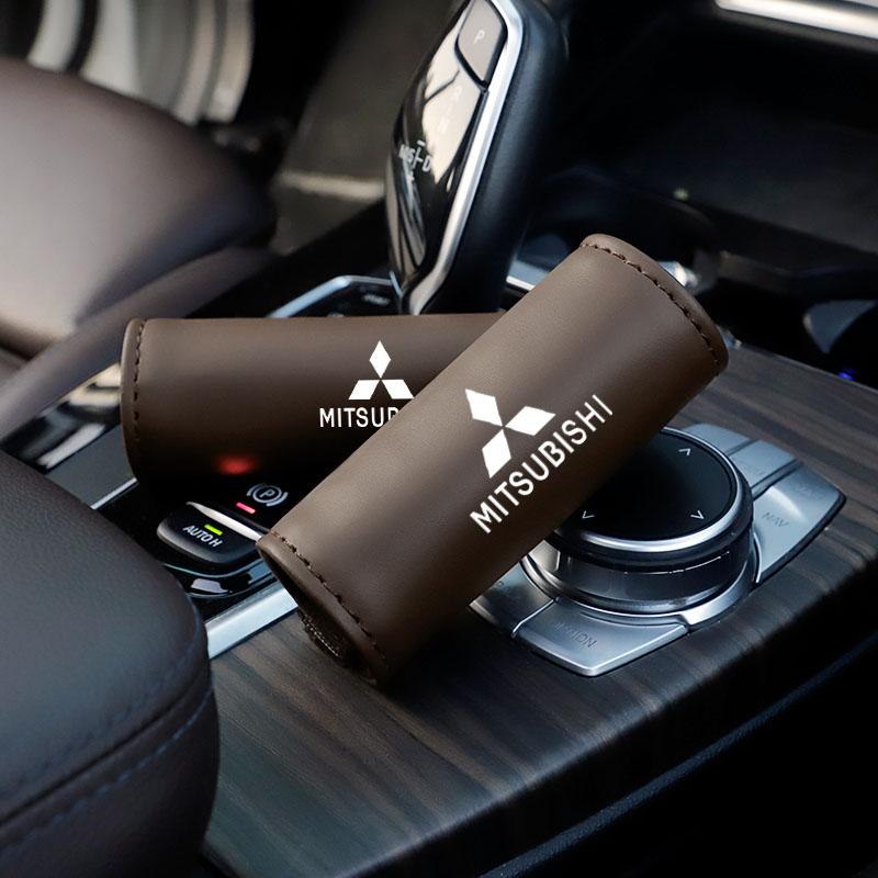 1Pcs PU Leather Roof Handle Anti-scratch Protector Case For Mitsubishi Ralliart Outlander Ex Attrage Xpander Mirage Pajero L200
