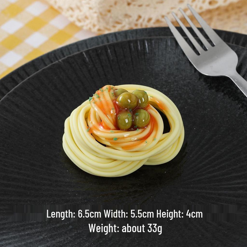 Модель спагетти с креветками и соусом для демонстрации западной еды и реквизит для кино