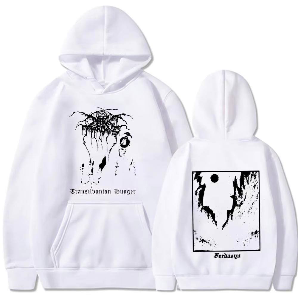 Black Metal Band Darkthrone Transilvanian Hunger Unisex Gothic Dark Style Pullover Long Sleeve Hoodie