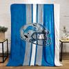 Detroit Lions Football Helmet Design Blanket Flannel blanket for bedroom, living room, sofa, and nap sofas.