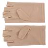 Professional Fiber Cotton Anti UV Gloves Nail Art UV Shield Gloves Manicure ToolBeige