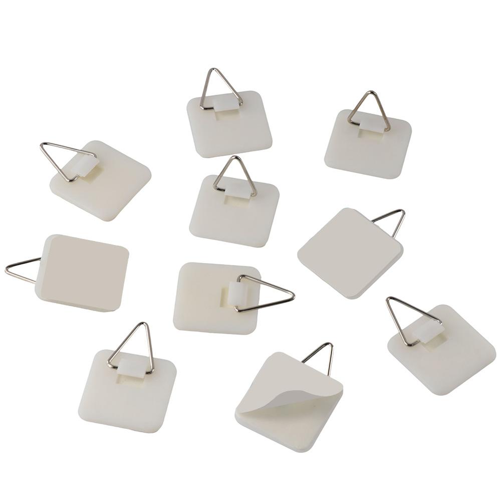 Pcs Sticky Vertical Adhesive Plastic Picture Hangers Plate Hanger Photo Frame Hangers Plate Holders