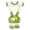 T-shirt, Overalls, and Shoes Set for 15cm, Green, Plush Toy, Kigurumi, Accessories, Otaku, Doll, Mascot, Kpopdoll, Costume [Used]