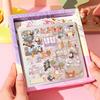 Визуальная укладка Миниатюрная сцена 3D наклейки Мультяшная наклейка для блокнота Детский подарок