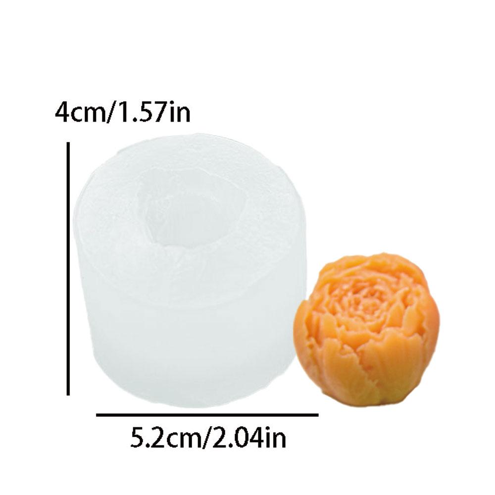 Силиконовая форма для свечей в виде бутонов пиона, инструмент для изготовления свечей с ароматом розы, листья, смола, формы для поделок ручной работы, свадебный декор, подарки своими руками