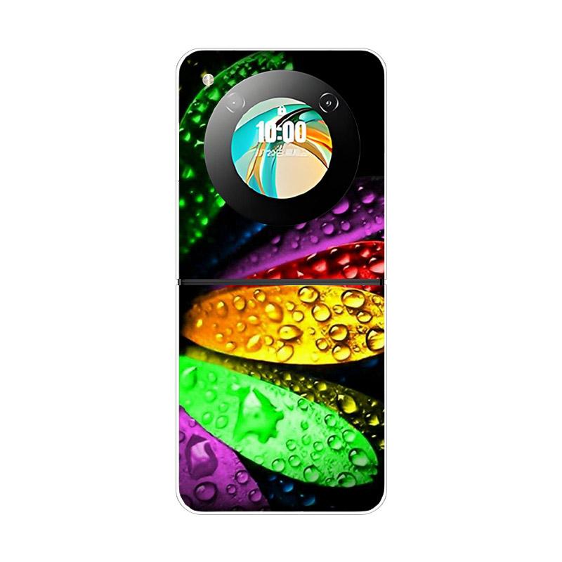 Чехол для ZTE Nubia Flip NX724J Модный Расписной Прозрачный Жесткий ПК Складной Для ZTE Libero Flip 5G A304ZT Прозрачная Крышка Телефона Funda