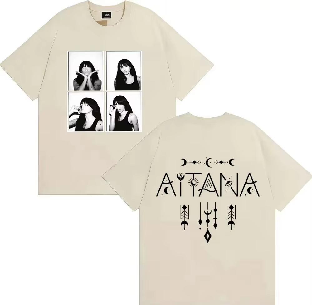 Trendy Aitana Graphics TShirt Men Women Pop music Hip Hop Print Summer Streetwear Cotton T Shirt Casual Top Fans Gift Streetwear