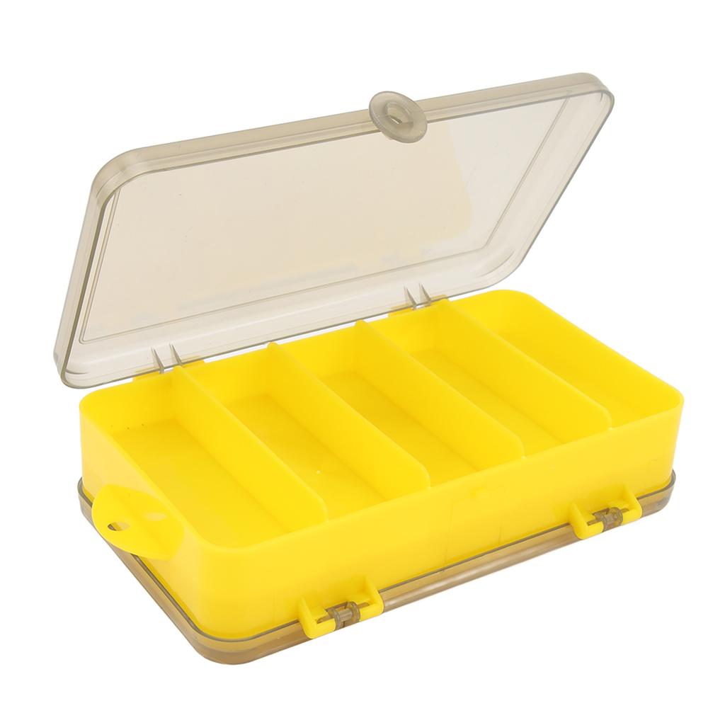 Лоток для рыболовных приманок Пластиковый дизайн с отделениями Большая вместимость Многофункциональная коробка для приманок Рыболовные снасти
