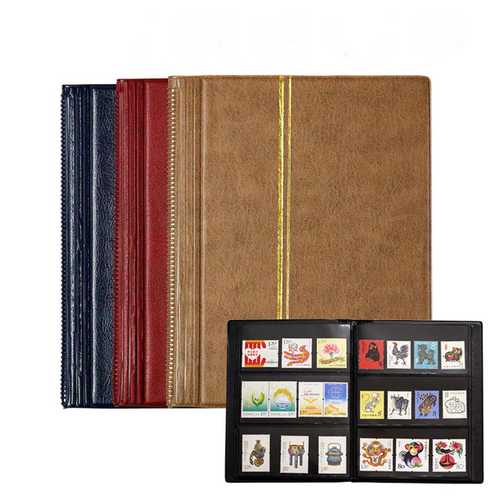 1pc Postal Stamp Collection Album Book Stamp Collecting Storage Bag Empty Stamp Collection Protection Booklet