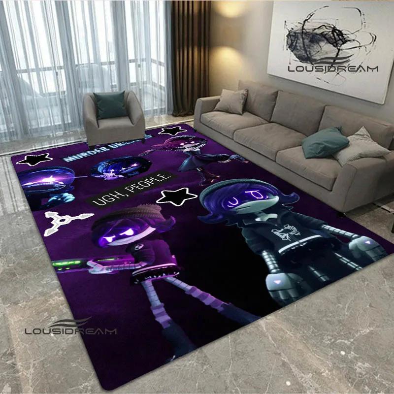 3D Murder-Drones Cartoon Printed carpet non-slip carpet washroom floor mat Fashion Yoga mat bedroom decoration birthday gift