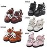 1/6 Playing House Changing Dressing Game Mini Chain Boots PU Leather Doll Shoes Toys Accessories