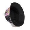 Spring/Summer Nostalgic Tape Print Bucket Hat Classic Reversible Graffiti Fisherman Cap Unisex Outdoor Sunshade Fishing Hat