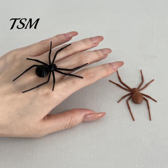 Scary Fake Spider 1/4/8Pcs 3D Refrigerator Magnet for Halloween, Black Decorations Magnetic Decoration, Halloween Prank Props, Party Favors