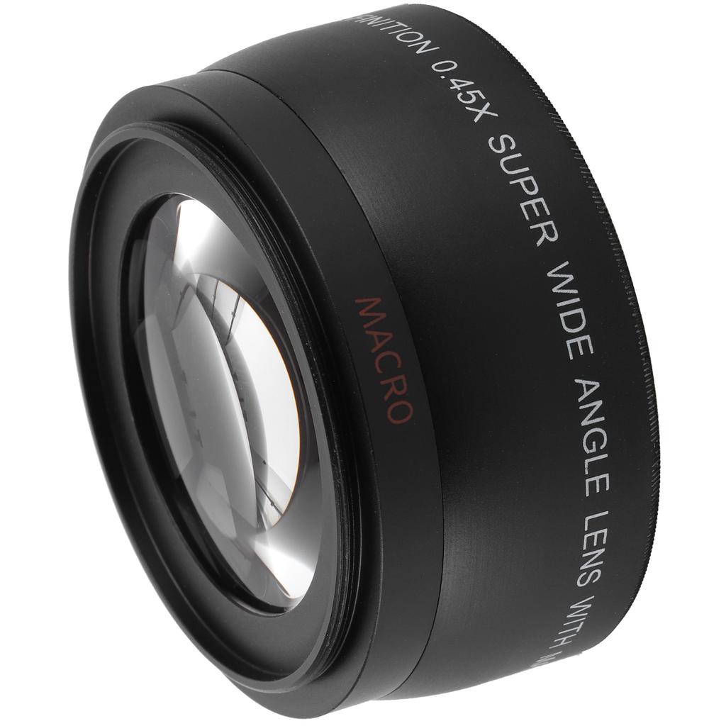0.45X Camera Wide Angle and Macro Lens Additional Lens for Camera Lens with Filter Diameter of