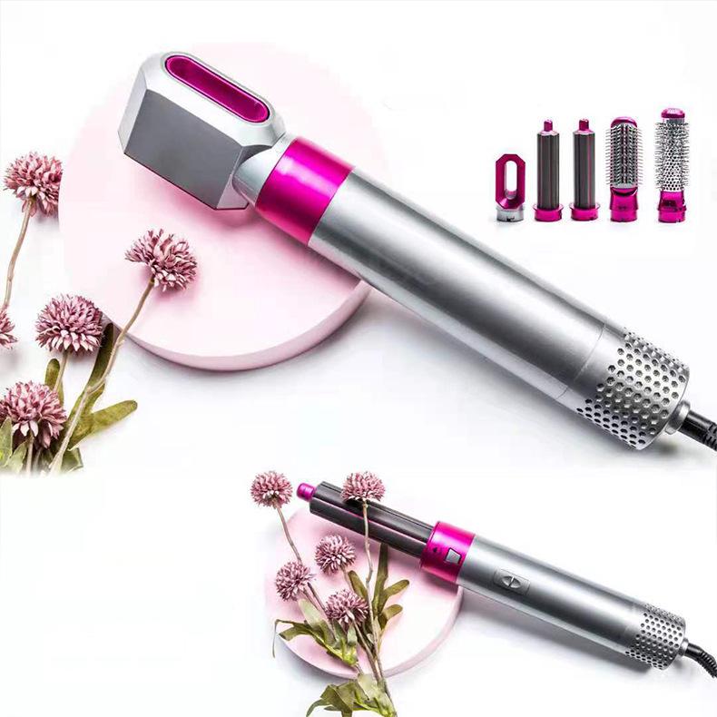 Многофункциональная расческа с горячим воздухом 5 в 1: Автоматический инструмент для завивки и выпрямления волос и фен